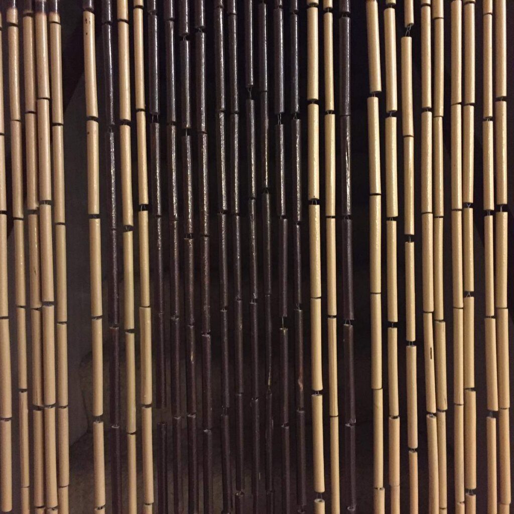 Bamboo beaded curtains