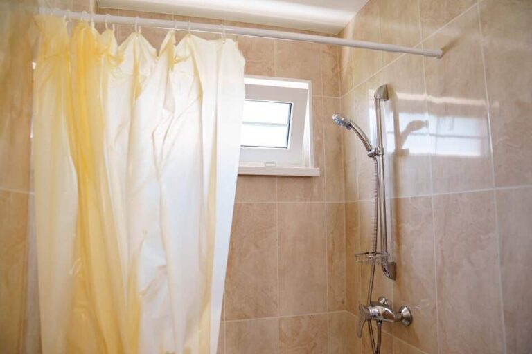 Clean Plastic Shower Curtain