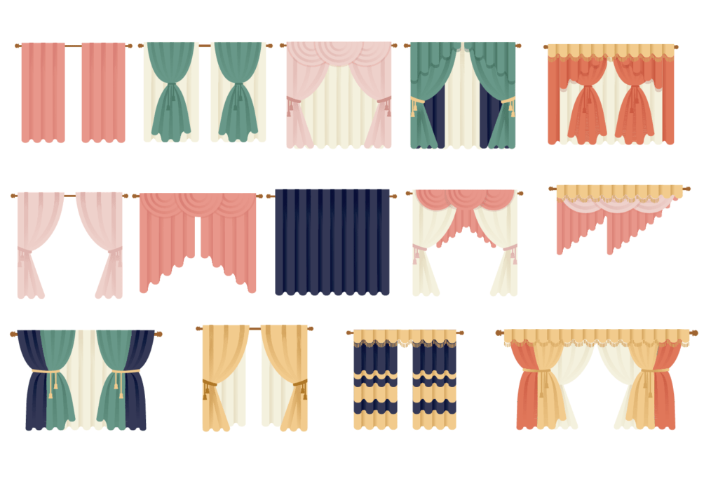 Different curtains